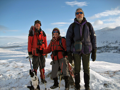 Rod, Angie & Hugh on Glas Bheinn